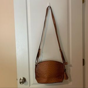 Cato faux crocodile crossbody purse